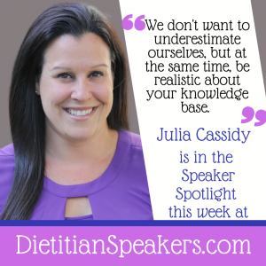 Dietitian Speaker Julia Cassidy 